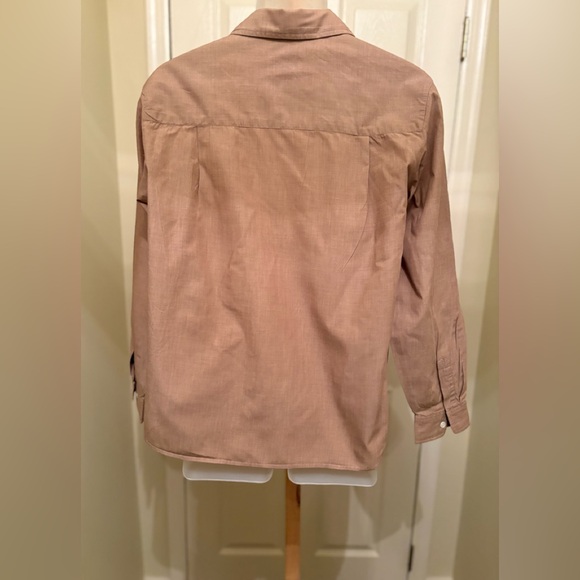 TALBOTS Woman’s Light Brown Button-Down Shirt, Size: 16 - Picture 2 of 6